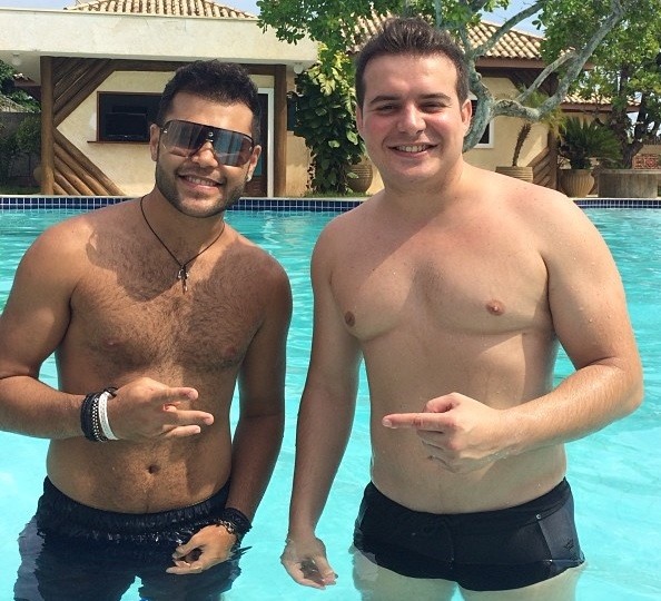 Marcos da dupla com Belutti